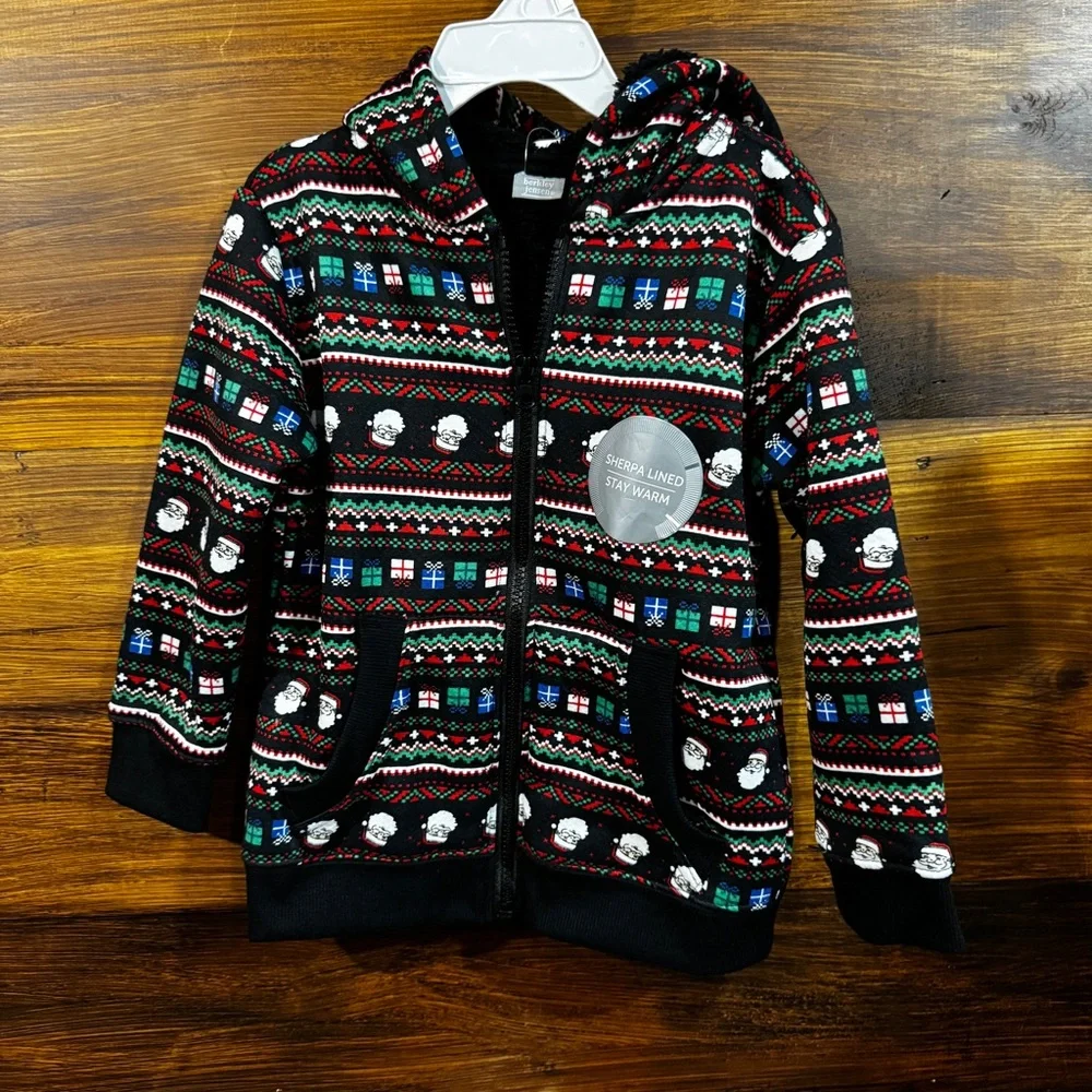 NWT Boys Berkeley Jensen Christmas Holiday Santa Clause Sherpa lined set
